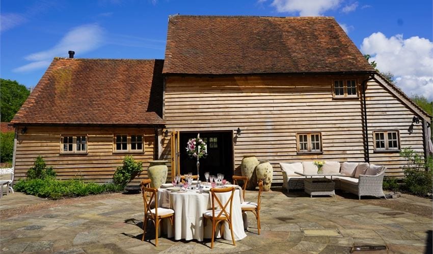 The Barn at Hurlands wedding venue in Dunsfold